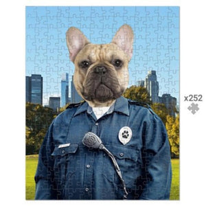 The American Cop: Custom Pet Puzzle - Paw & Glory - Dog Portraits - Pet Portraits