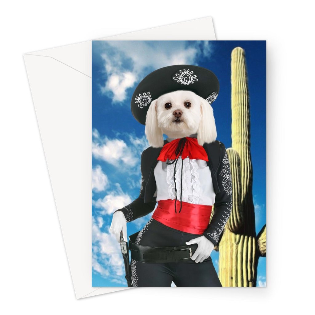 The Amiga: Custom Pet Greeting Card - Paw & Glory - Dog Portraits - Pet Portraits