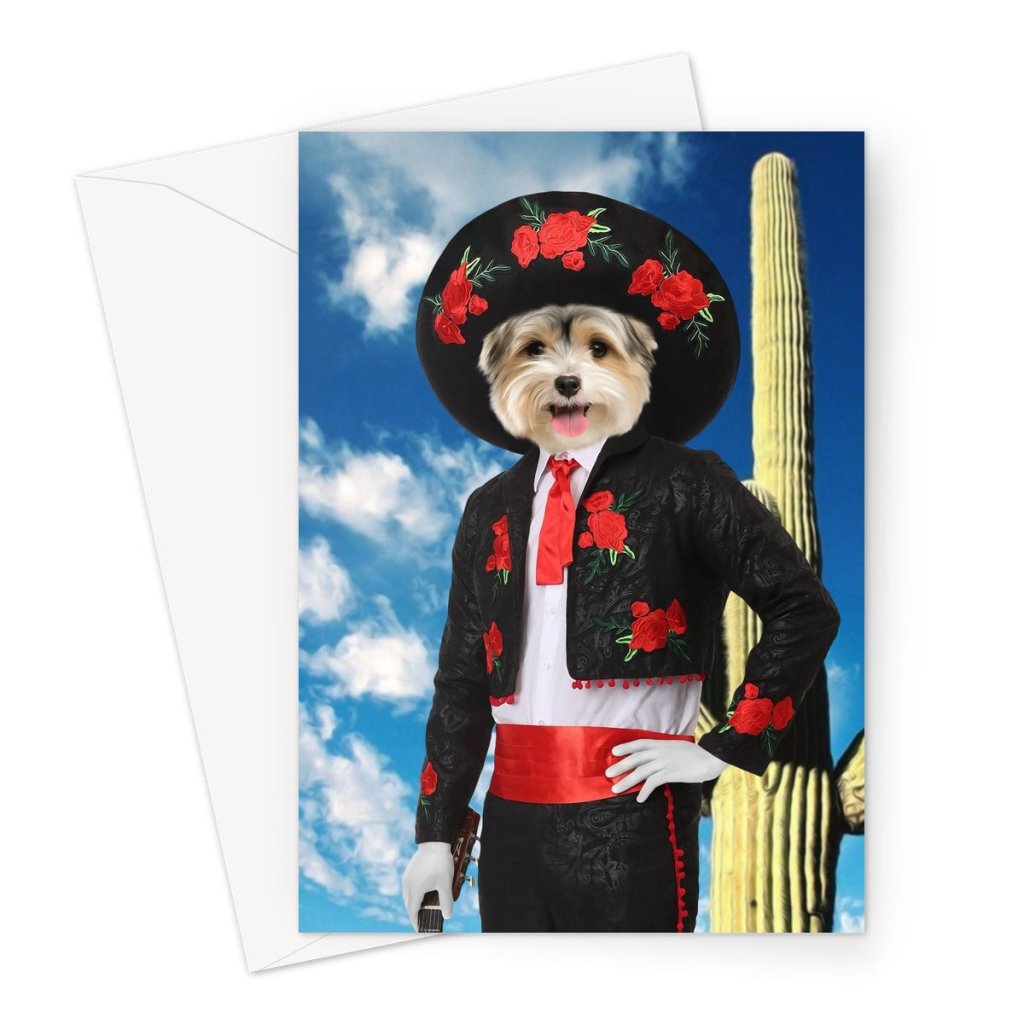 The Amigo: Custom Pet Greeting Card - Paw & Glory - Dog Portraits - Pet Portraits