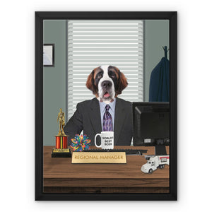 The Andy (The Office USA Inspired): Custom Pet Canvas - Paw & Glory - Dog Portraits - Pet Portraits