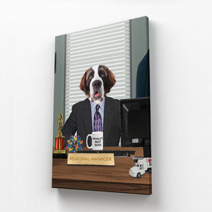 The Andy (The Office USA Inspired): Custom Pet Canvas - Paw & Glory - Dog Portraits - Pet Portraits