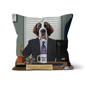 The Andy (The Office USA Inspired): Custom Pet Pillow - Paw & Glory - Dog Portraits - Pet Portraits