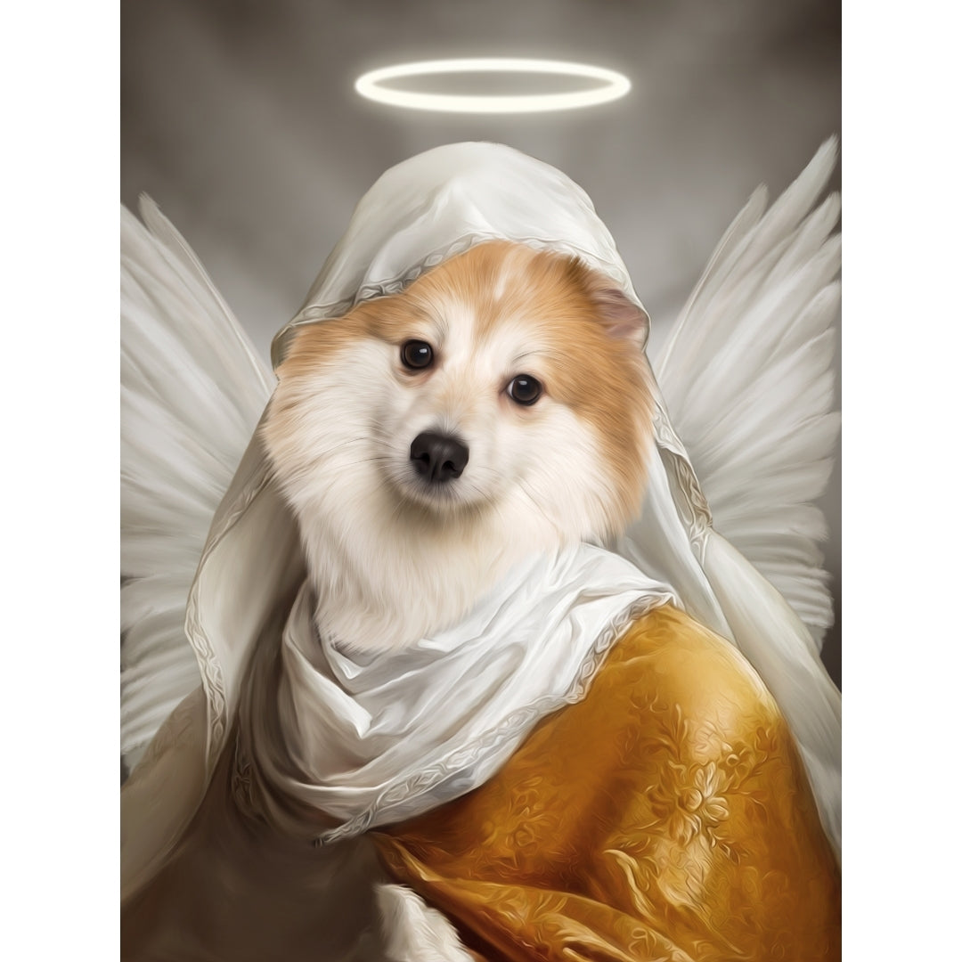 The Angel: Custom Digital Download Pet Portrait - Paw & Glory - Dog Portraits - Pet Portraits