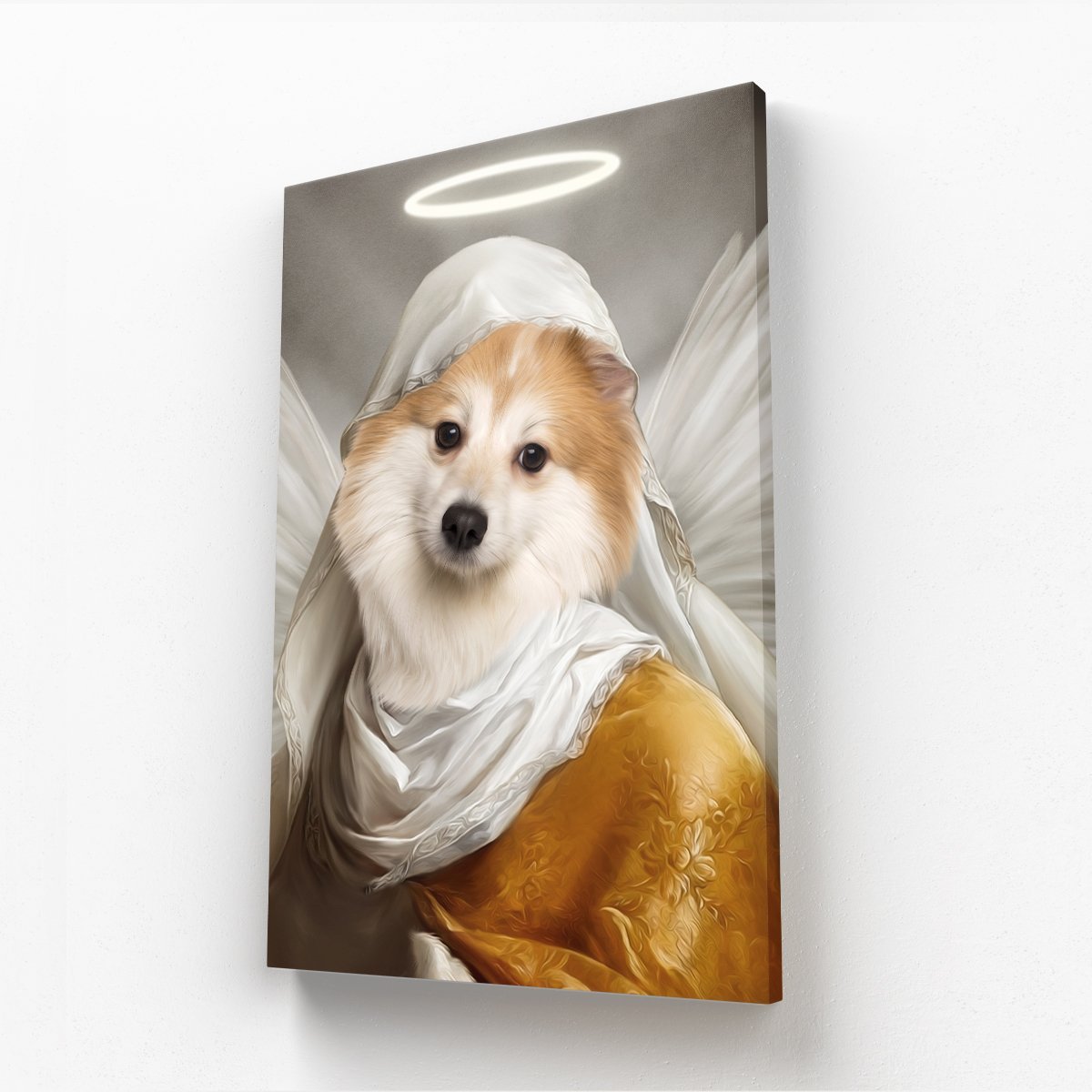 The Angel: Custom Pet Canvas - Paw & Glory - Dog Portraits - Pet Portraits