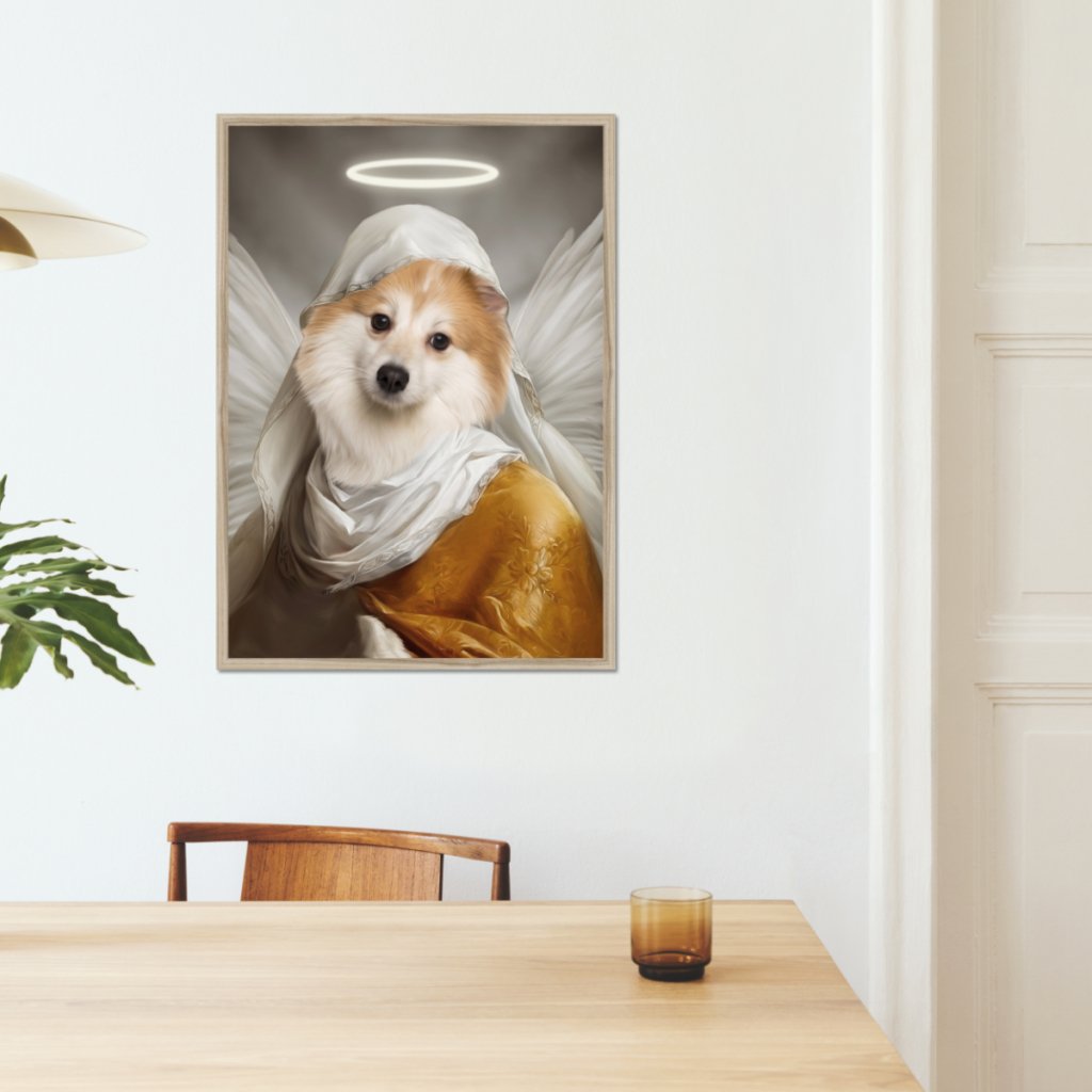 The Angel: Custom Pet Portrait - Paw & Glory - Dog Portraits - Pet Portraits