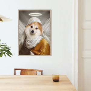 The Angel: Custom Pet Portrait - Paw & Glory - Dog Portraits - Pet Portraits