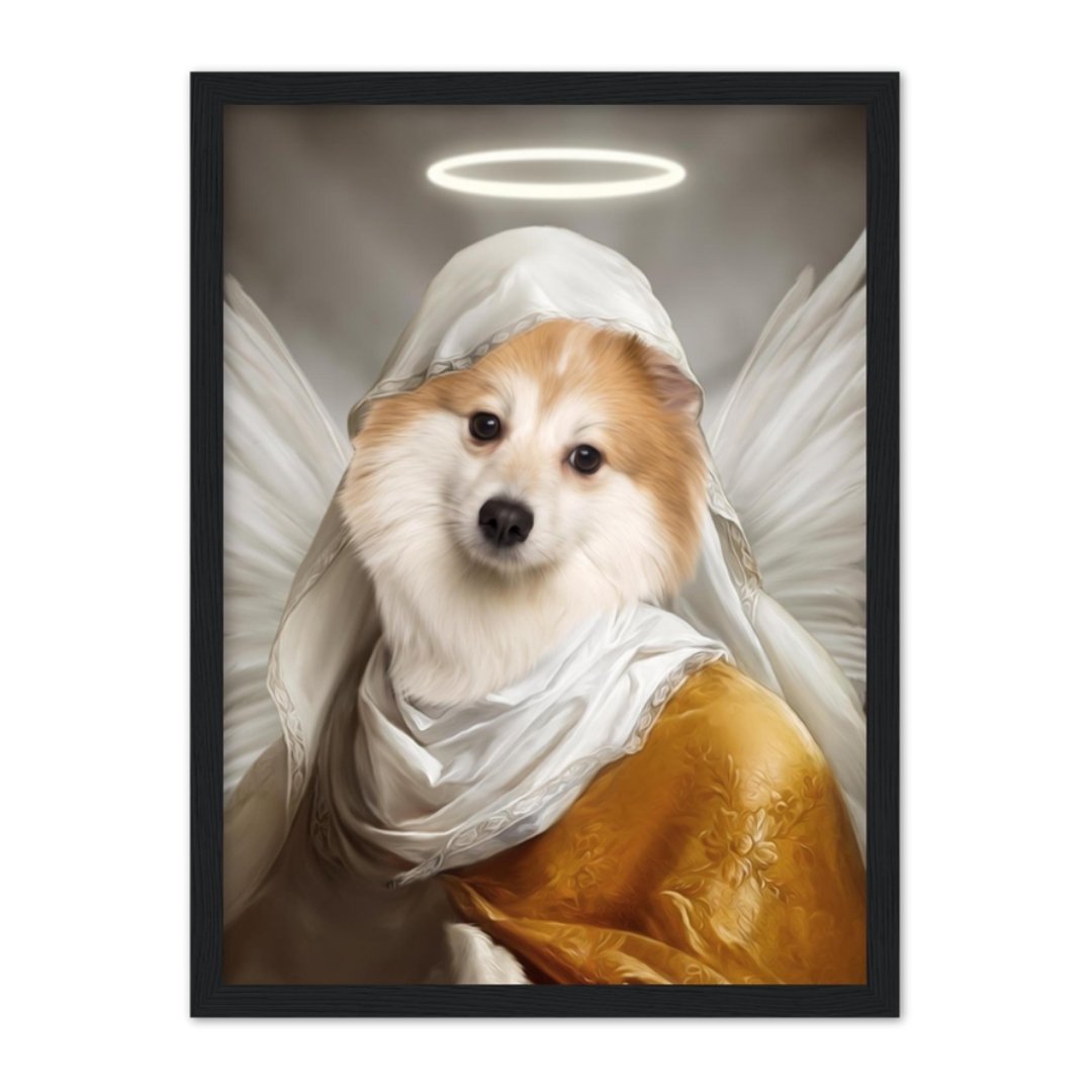 The Angel: Custom Pet Portrait - Paw & Glory - Dog Portraits - Pet Portraits