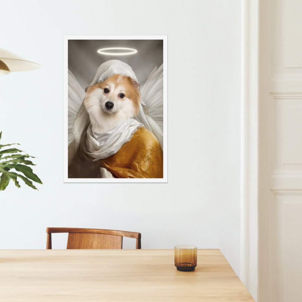 The Angel: Custom Pet Poster - Paw & Glory - Dog Portraits - Pet Portraits