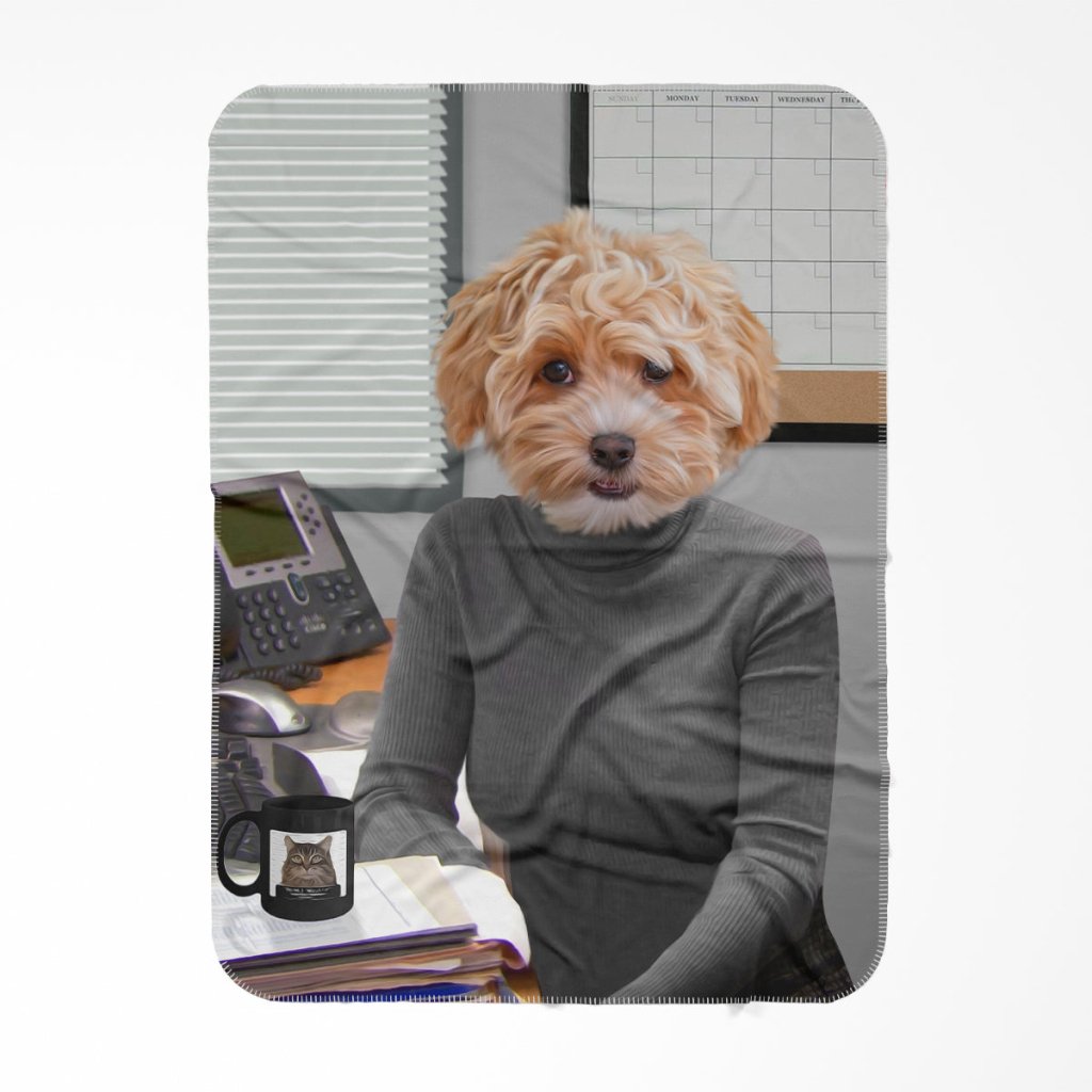 The Angela (The Office USA Inspired): Custom Pet Blanket - Paw & Glory - #pet portraits# - #dog portraits# - #pet portraits uk#