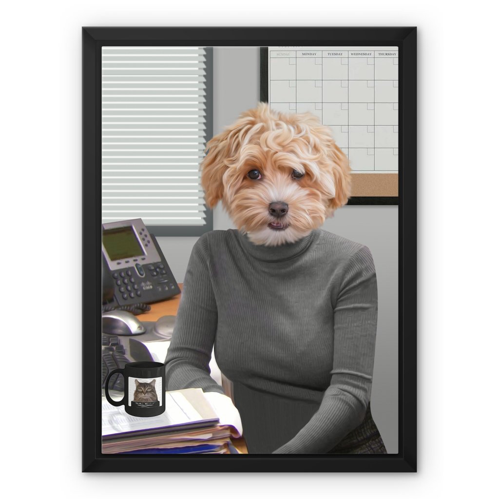 The Angela (The Office USA Inspired): Custom Pet Canvas - Paw & Glory - Dog Portraits - Pet Portraits