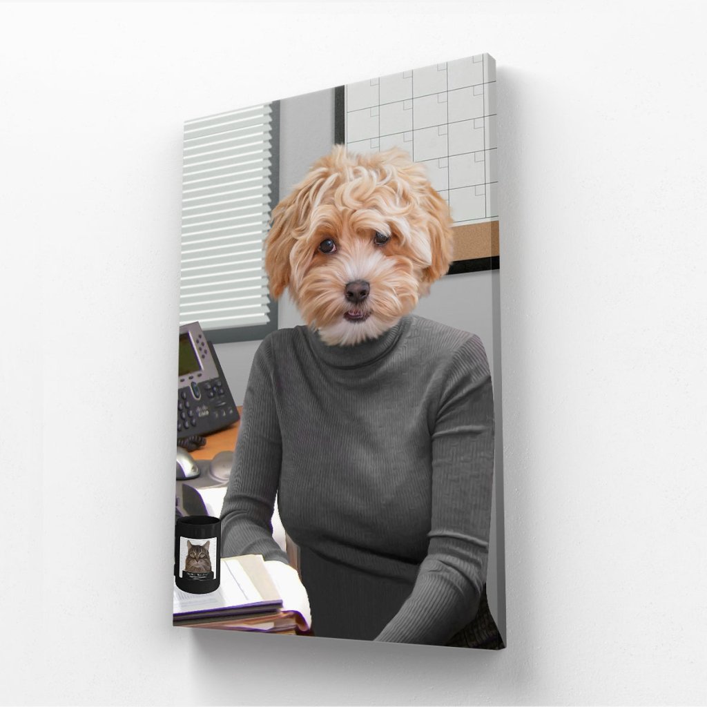 The Angela (The Office USA Inspired): Custom Pet Canvas - Paw & Glory - #pet portraits# - #dog portraits# - #pet portraits uk#