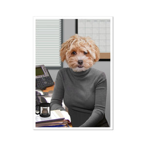 The Angela (The Office USA Inspired): Custom Pet Poster - Paw & Glory - Dog Portraits - Pet Portraits