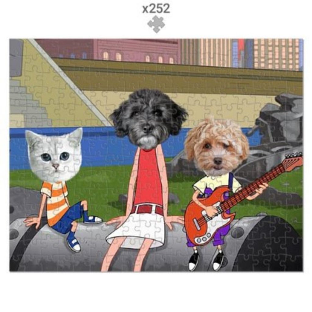 The Annoying Trio (Phineas & Ferb Inspired): Custom Pet Puzzle - Paw & Glory - Dog Portraits - Pet Portraits