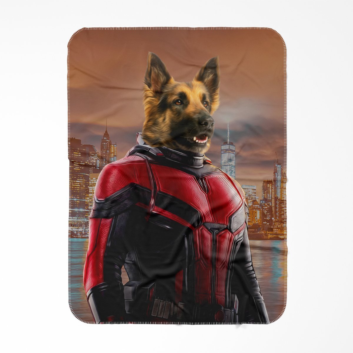 The Ant Man: Custom Pet Blanket - Paw & Glory - Dog Portraits - Pet Portraits