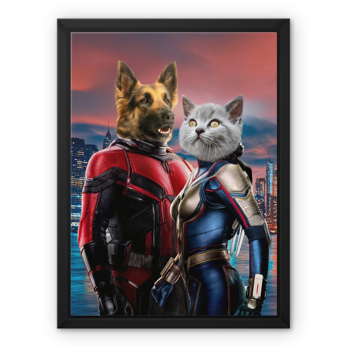 The Antman & The Wasp: Custom Pet Canvas - Paw & Glory - Dog Portraits - Pet Portraits