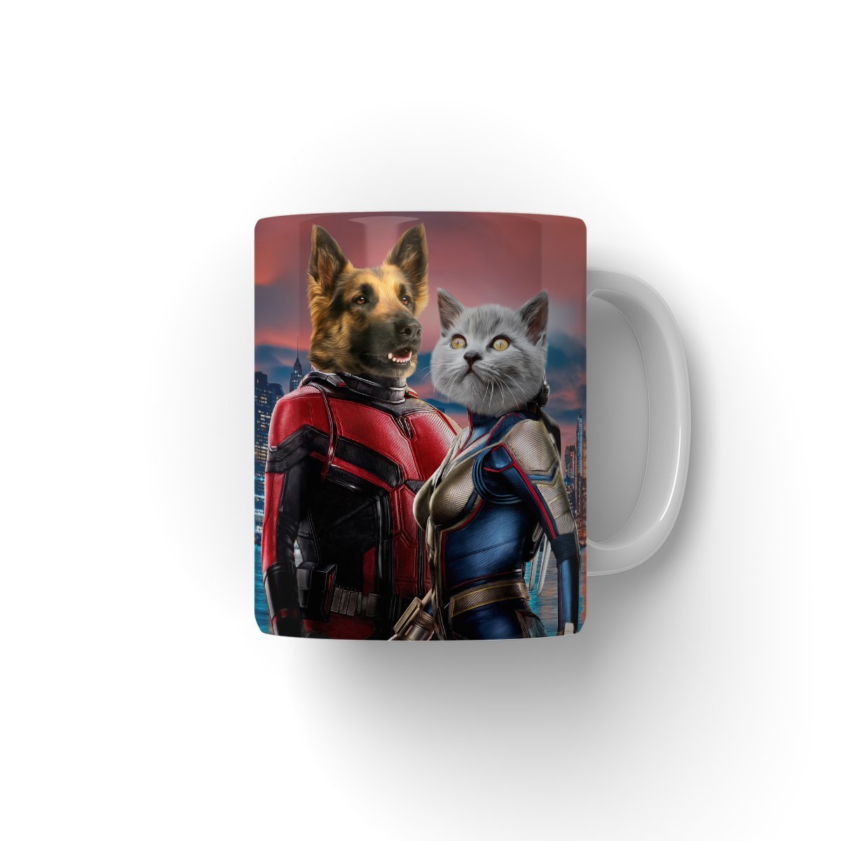 The Antman & The Wasp: Custom Pet Coffee Mug - Paw & Glory - Dog Portraits - Pet Portraits