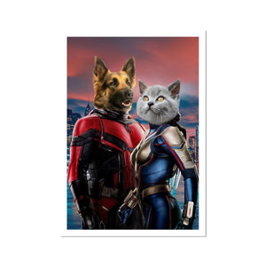 The Antman & The Wasp: Custom Pet Portrait - Paw & Glory - Dog Portraits - Pet Portraits