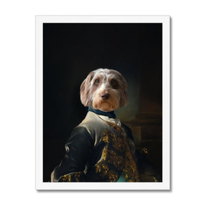 The Aristocrat: Custom Pet Portrait - Paw & Glory - Dog Portraits - Pet Portraits