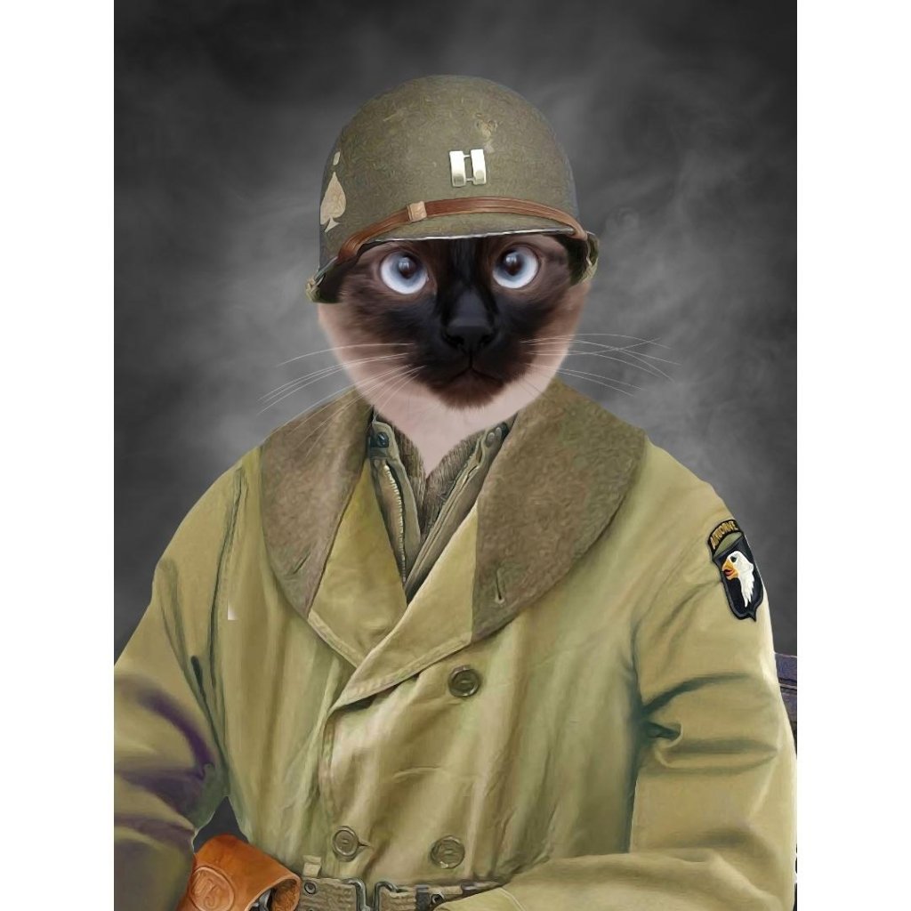 The Army Coat Mackinaw: Custom Digital Download Pet Portrait - Paw & Glory - Dog Portraits - Pet Portraits