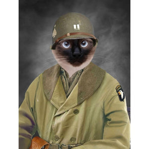 The Army Coat Mackinaw: Custom Digital Download Pet Portrait - Paw & Glory - Dog Portraits - Pet Portraits