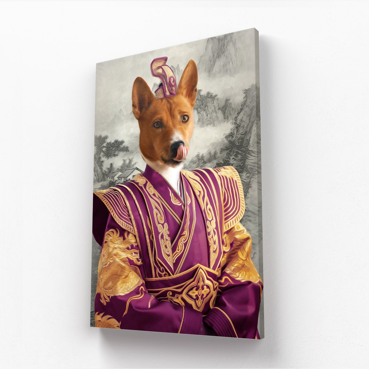 The Asian Emperor: Custom Pet Canvas - Paw & Glory - Dog Portraits - Pet Portraits