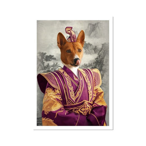 The Asian Emperor: Custom Pet Poster - Paw & Glory - Dog Portraits - Pet Portraits