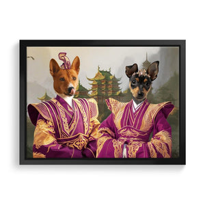 The Asian Rulers: Custom Pet Canvas - Paw & Glory - Dog Portraits - Pet Portraits