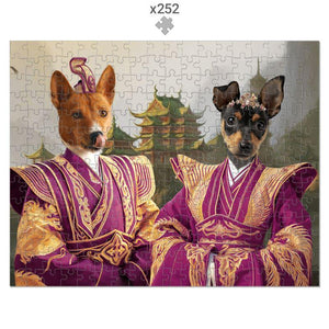 The Asian Rulers: Custom Pet Puzzle - Paw & Glory - Dog Portraits - Pet Portraits