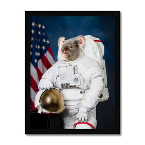 The Astronaut: Animal Art Framed Portrait - Paw & Glory - Dog Portraits - Pet Portraits