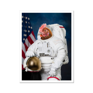 The Astronaut: Animal Art Poster - Paw & Glory - Dog Portraits - Pet Portraits