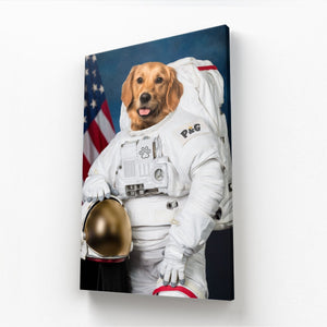 The Astronaut: Custom Pet Canvas - Paw & Glory - Dog Portraits - Pet Portraits