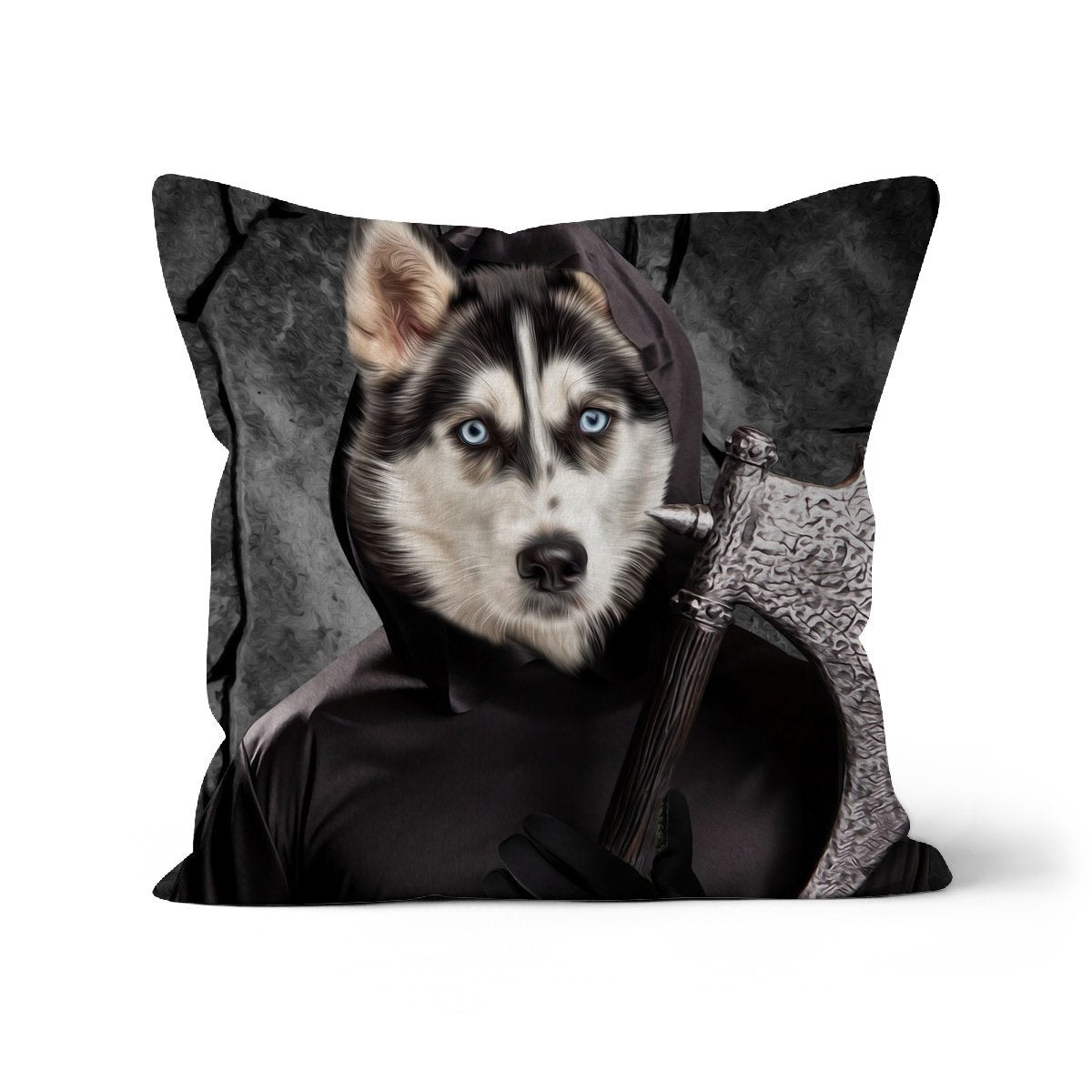 The Bark Reaper: Custom Pet Pillow - Paw & Glory - Dog Portraits - Pet Portraits