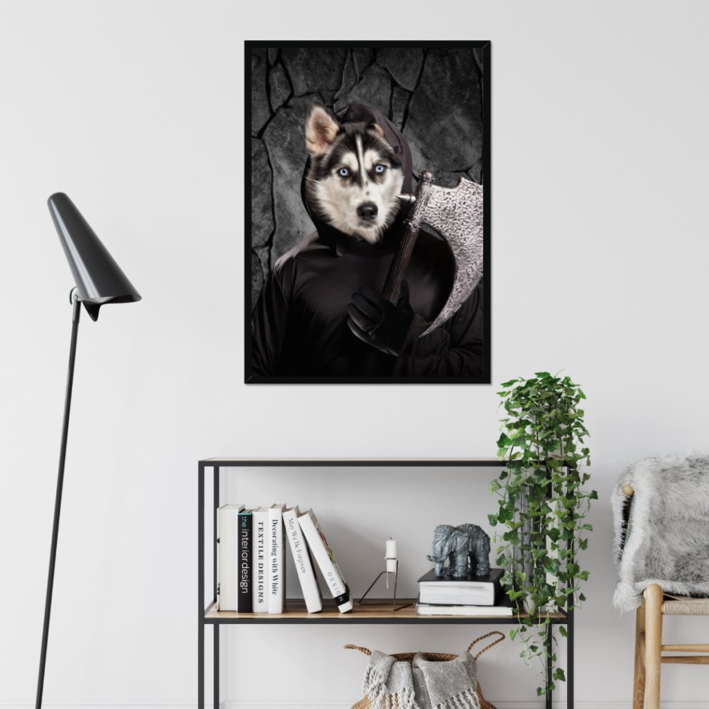 The Bark Reaper: Custom Pet Portrait - Paw & Glory - Dog Portraits - Pet Portraits