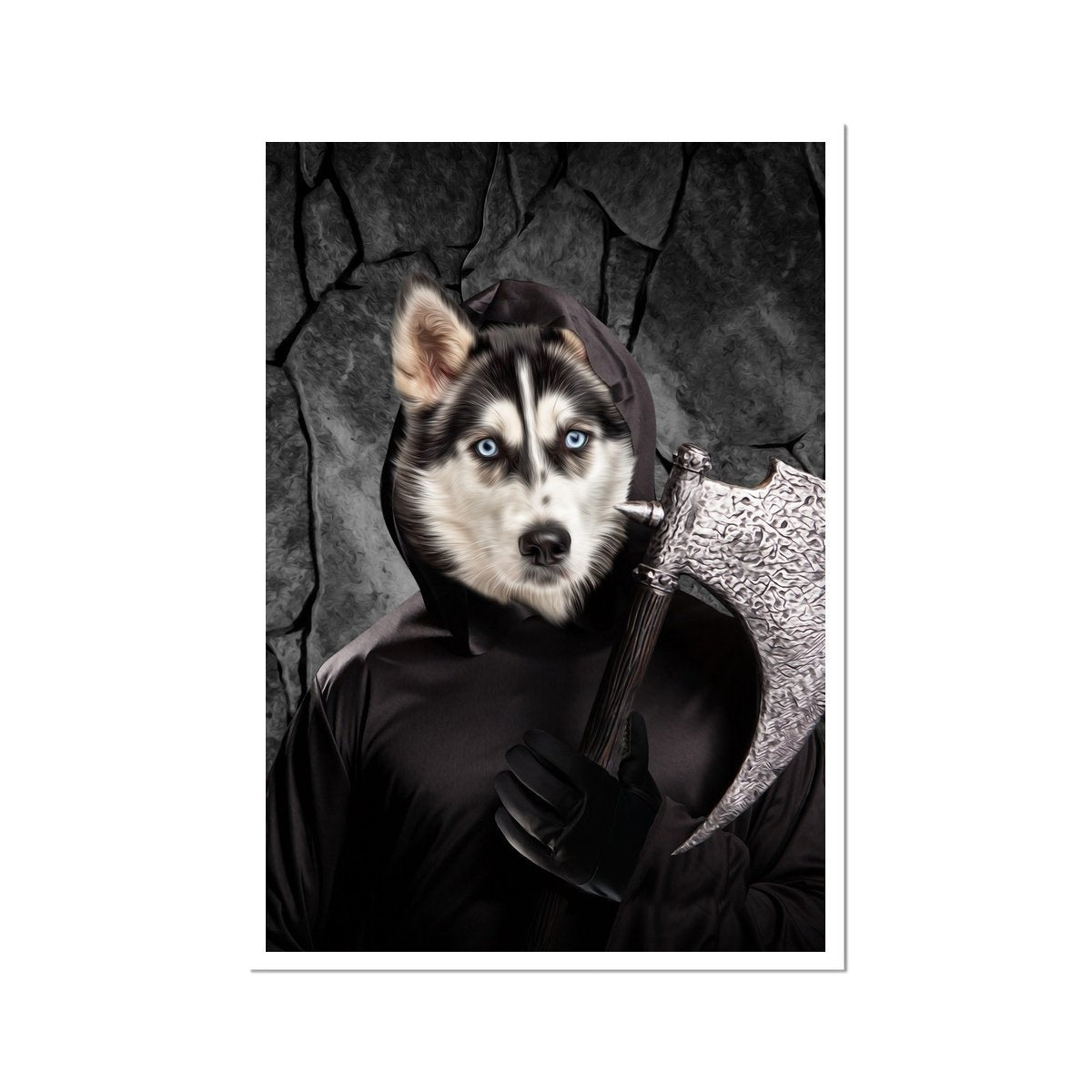 The Bark Reaper: Custom Pet Poster - Paw & Glory - Dog Portraits - Pet Portraits