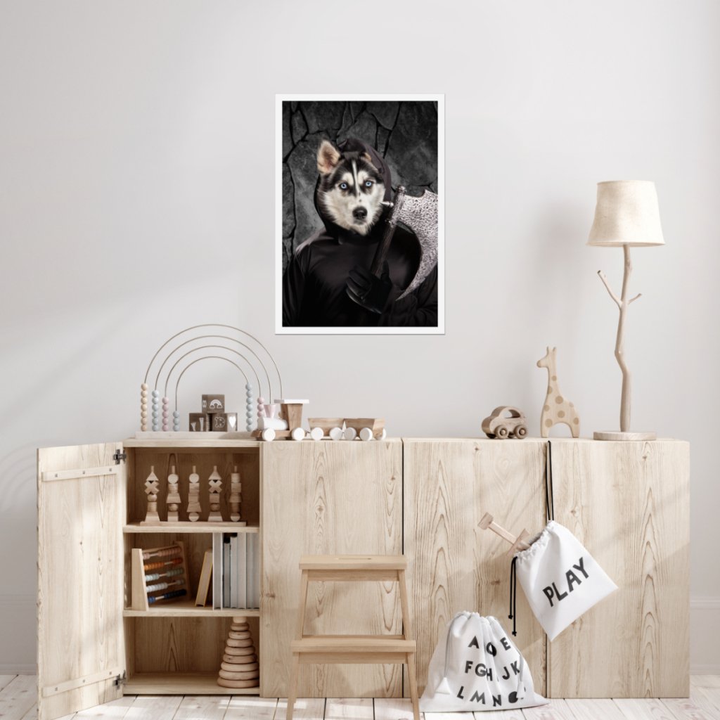 The Bark Reaper: Custom Pet Poster - Paw & Glory - Dog Portraits - Pet Portraits