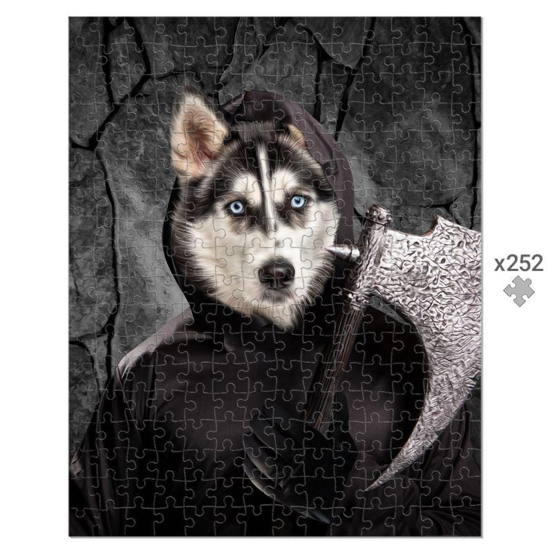 The Bark Reaper: Custom Pet Puzzle - Paw & Glory - Dog Portraits - Pet Portraits