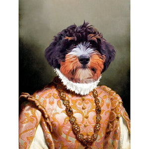 The Baroness: Custom Digital Download Pet Portrait - Paw & Glory - Dog Portraits - Pet Portraits