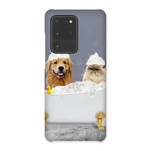 The Bath Tub: Custom 2 Pet Snap Phone Case - Paw & Glory - Dog Portraits - Pet Portraits