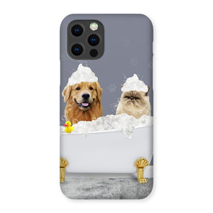 The Bath Tub: Custom 2 Pet Snap Phone Case - Paw & Glory - Dog Portraits - Pet Portraits