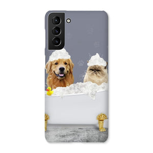 The Bath Tub: Custom 2 Pet Snap Phone Case - Paw & Glory - Dog Portraits - Pet Portraits