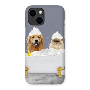 The Bath Tub: Custom 2 Pet Snap Phone Case - Paw & Glory - Dog Portraits - Pet Portraits