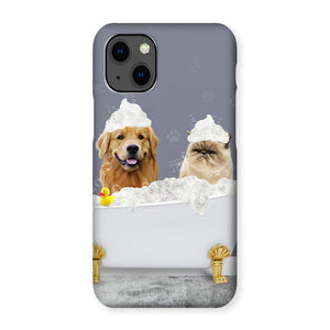 The Bath Tub: Custom 2 Pet Snap Phone Case - Paw & Glory - Dog Portraits - Pet Portraits