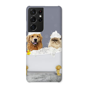 The Bath Tub: Custom 2 Pet Snap Phone Case - Paw & Glory - Dog Portraits - Pet Portraits