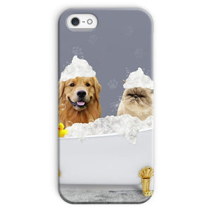 The Bath Tub: Custom 2 Pet Snap Phone Case - Paw & Glory - Dog Portraits - Pet Portraits