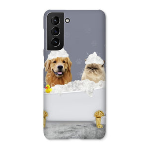 The Bath Tub: Custom 2 Pet Snap Phone Case - Paw & Glory - Dog Portraits - Pet Portraits