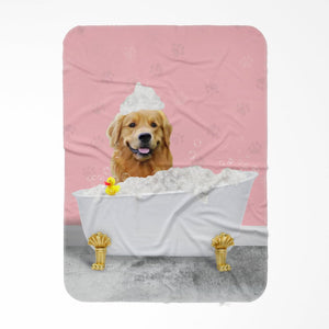 The Bath Tub: Custom Pet Blanket - Paw & Glory - Dog Portraits - Pet Portraits