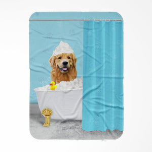 The Bath Tub: Custom Pet Blanket - Paw & Glory - Dog Portraits - Pet Portraits