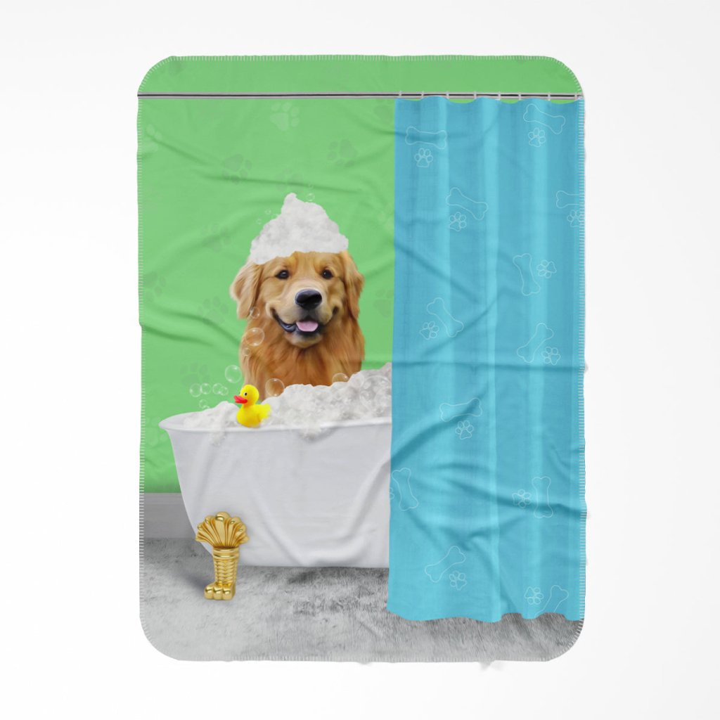 The Bath Tub: Custom Pet Blanket - Paw & Glory - Dog Portraits - Pet Portraits