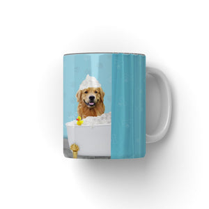 The Bath Tub: Custom Pet Coffee Mug - Paw & Glory - Dog Portraits - Pet Portraits