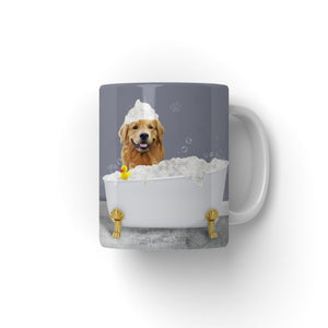 The Bath Tub: Custom Pet Coffee Mug - Paw & Glory - Dog Portraits - Pet Portraits